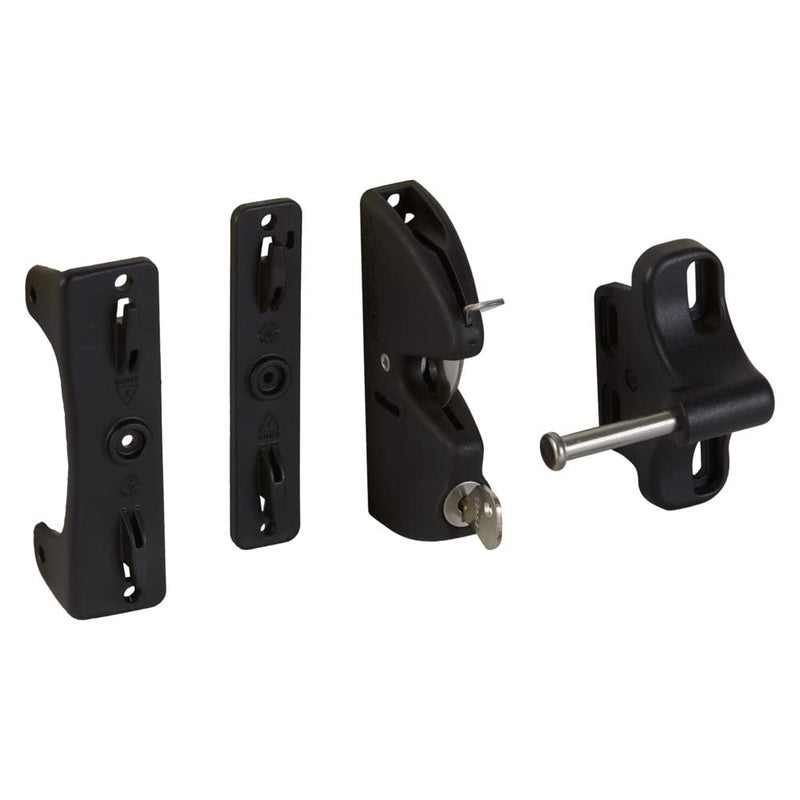 National Hardware N346-201 V6201 LokkLatch in Black, 4-9/16" Updated Packaging
