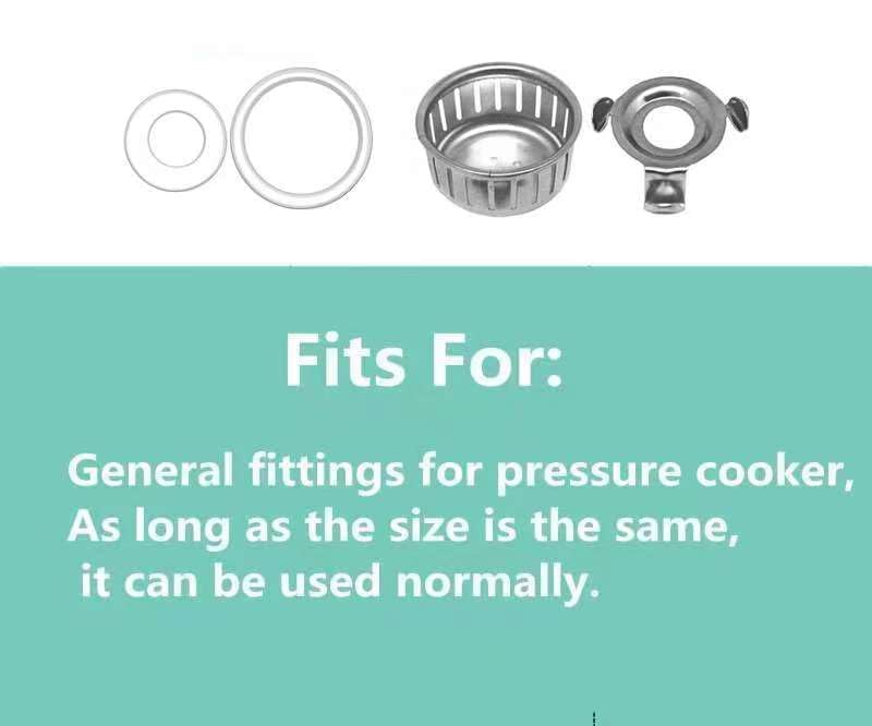 Replacement Parts Set for Instant Pot Duo 5, 6 Quart Qt IP-DUO50 IP-DUO60, Include Steam Release Handle Sealing Ring Steam Release Valve and Float Valve Seal Anti-Block Shield (Set of 10) Set of 10