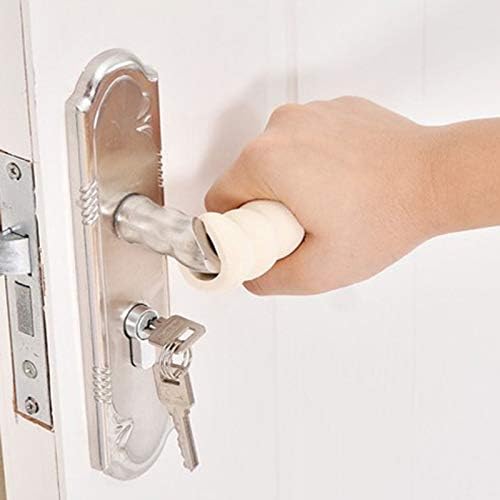 SAIMEI 10 Pcs Soft Cushion Door Knob Grip Cushion Cover Lever Injury Prevention Anti-Static Anti Slip (Pink) - NewNest Australia