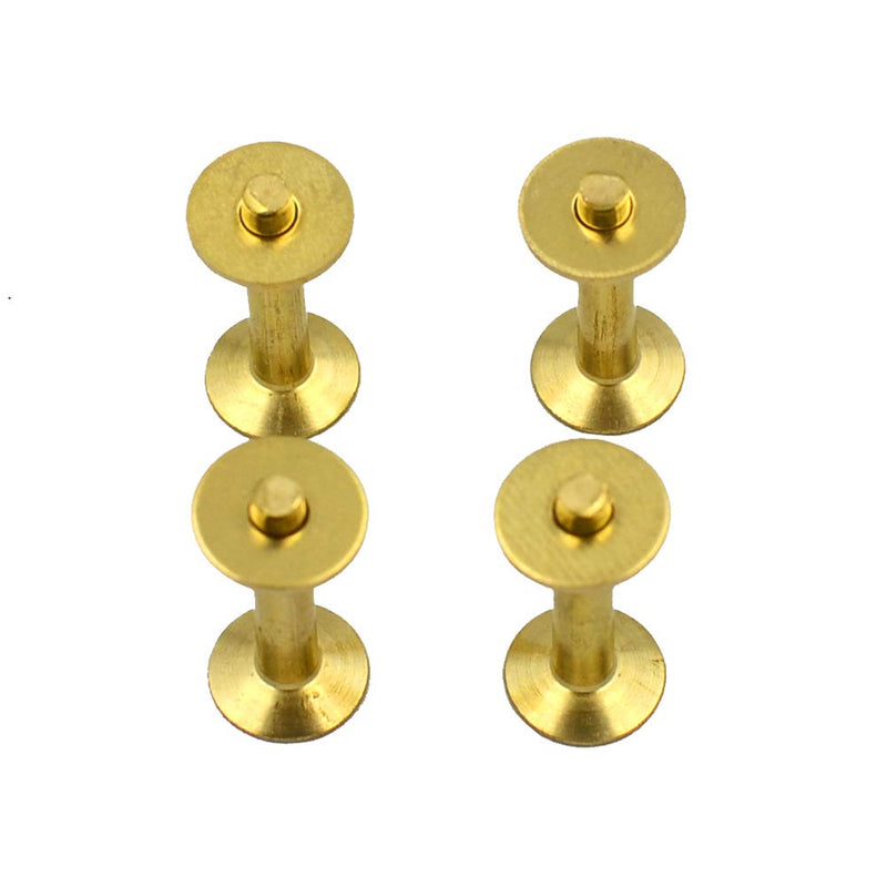 DGOL 50 Sets Solid Brass #12 Size 12 Copper Burrs Rivets Washers 3/4 inch (19mm) Long Size 12 3/4" Brass