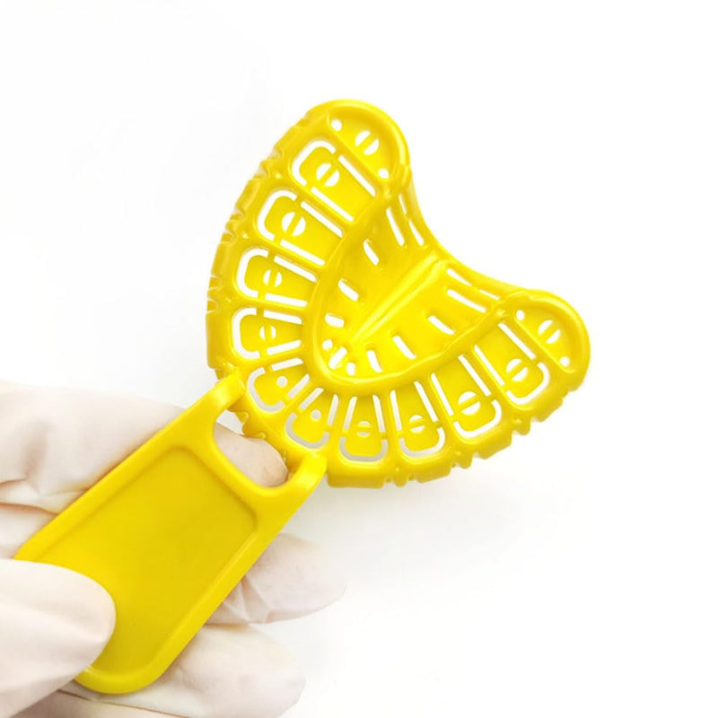6pcs/Bag Dental Thermoplastic Impression Tray S M L for Irregular Tooth Alignment Can Be Reshaped Printer Trays