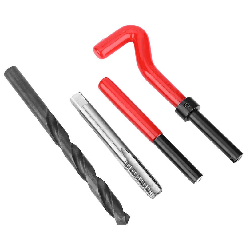 17Pcs Thread Repair Kit, M11 x 1.25 Drill Helicoil Repair Kit Stainless Steel 2D Female Thread Repairing Accessory