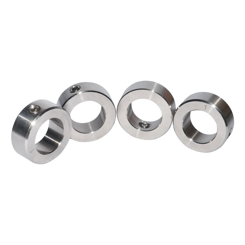 5/8 Inch Bore Shaft Collar Stainless Steel Silvery Out Diameter 1.125 inches for DIY 4Pcs 5/8" 304 Stainless Steel