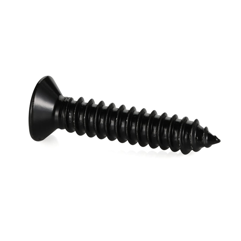 100PCS #6 x 1" Flat Head Sheet Metal Screws Phillips Drive Wood Screws, Black Oxide 304 Stainless Steel 18-8, Self Tapping 100 #6×1" (100 pcs)