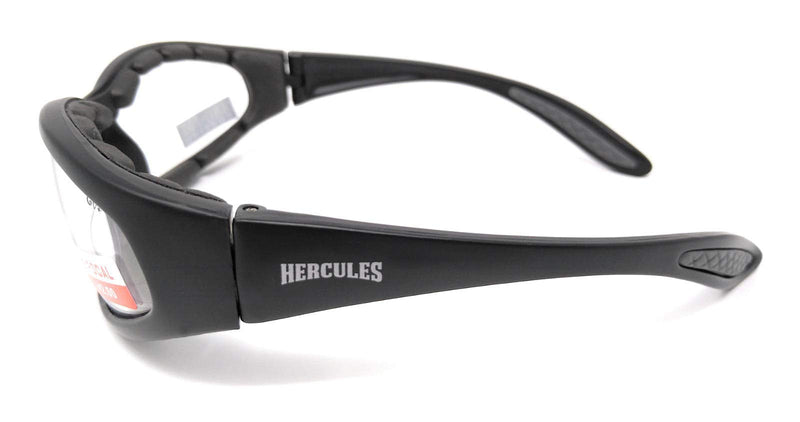 2 Pairs - 2.5 Bifocal Global Vision Eyewear Hercules Anti-fog Safety Glasses with EVA Foam (1 Clear, 1 Smoke)
