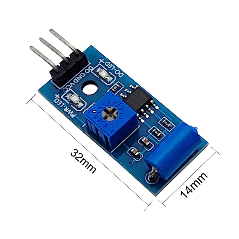SW-420 Normally Close Vibration Sensor Vibration Switch Alarm Module Compatible Arduino (10 Pack)