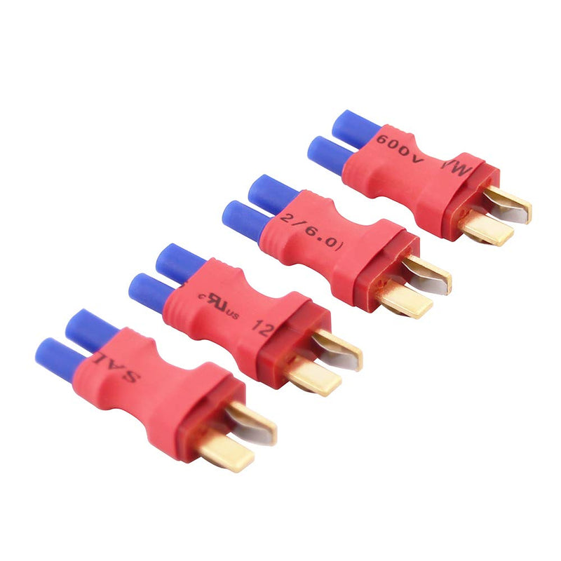 4pcs No Wires Connector: EC2 Female to Male T-Plug Style Adapter(C35-4)