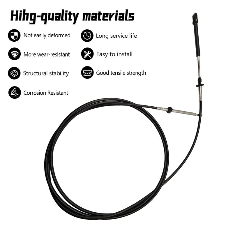 173112 Throttle Shift Remote Control Cable Replace 0173112 12FT Fit for Johnson Fit for Evinrude Fit for BRP Outboard Marine Engine