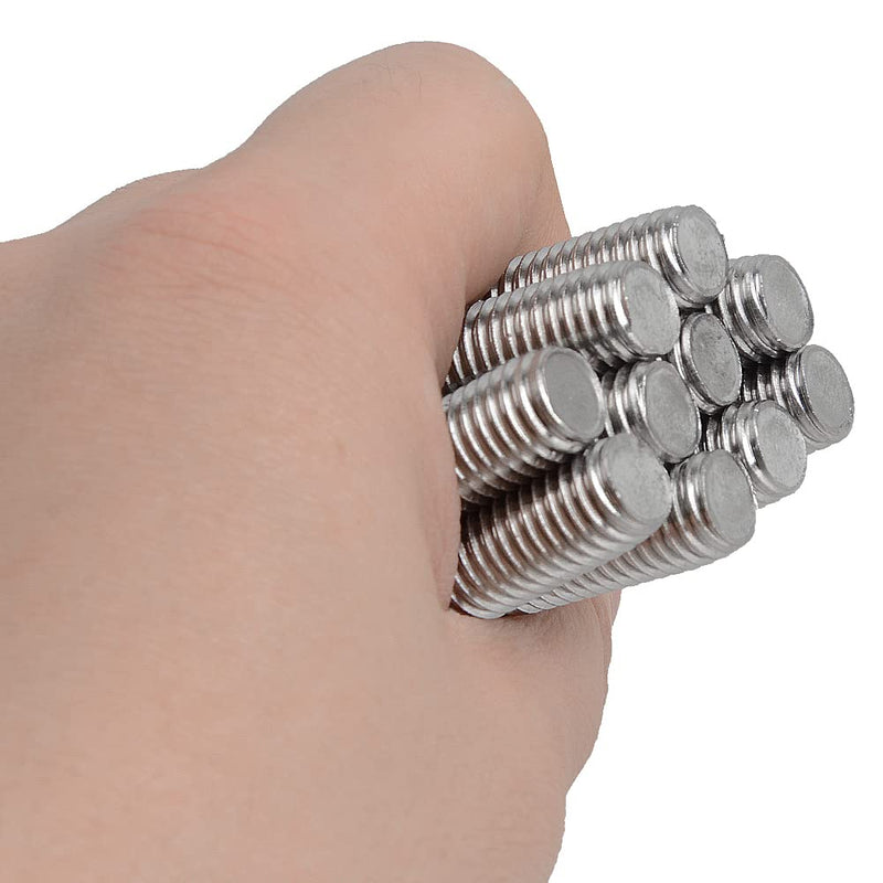 Threaded Rods M10 x 60mm, Fully Threaded Rod 304 Stainless Steel, Fully All Threaded Studs M10-1.5 Thread Pitch for Anchor Bolts, Clamps, Hangers, U-Bolts - 10Pcs M10x60mm