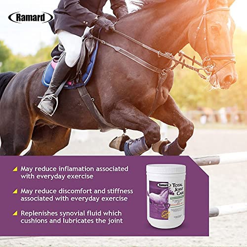 Ramard Total Joint Care Supplements - Equine Joint Supplement w/Glucosamine, Chondroitin, Chondroitin Sulfate, Vitamin C, & Hyaluronic Acid, Total Tendon Care Horse Joint Support Supplement 1.12 lbs 1.12 lb, 30-Day Supply - Jar