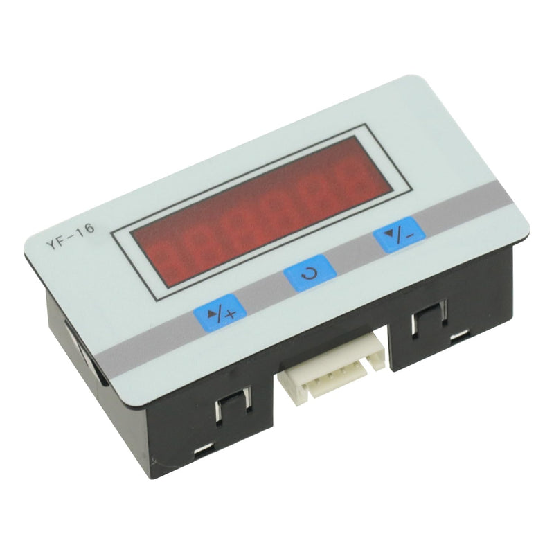 Mini LED Digital Counter Module DC/AC7V~27V Electronic Totalizer with NPN and PNP Signal Interface 1~999999 Times Counting Range