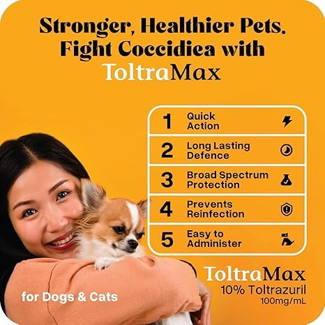 Vetr's Toltramax Toltrazuril Powder for Horses, Dogs, Cats, 100g (10.0%, Beef) 10.0%