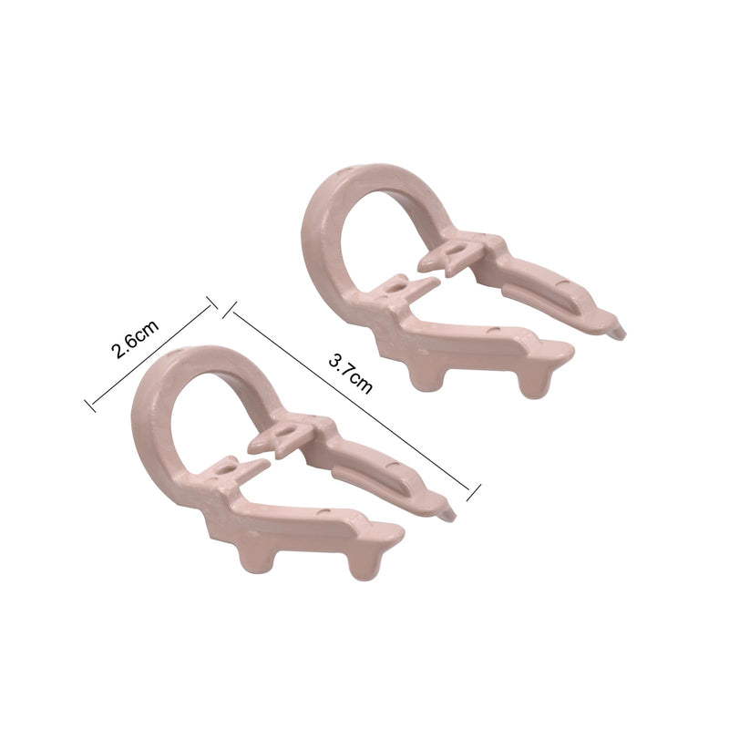 Angzhili 2pcs Distal-Extension Dental Dam Clamp,Rubber Sheets Barrier Clips,Dentistry Material Teeth Repair Tools,Long Size and Short Size