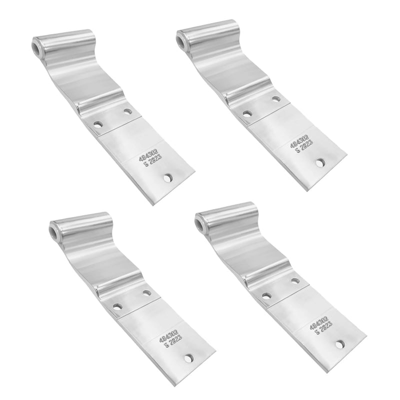 HS4502 S2623 Commercial Vehicle Three-Hole Door Hinge - 9.64x2.68x1.97in, Φ0.9, Heavy-Duty Steel, for Trucks & Buses - Durable & Precision-Made（2-piece Set） HS45 3-hole 2