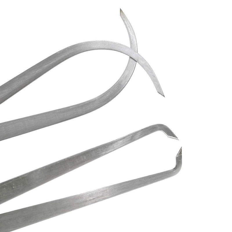 Yoohey 8" Stainless Steel Inside Outside Caliper Set Bent-Leg and Straight-Leg Inside Outside Caliper Tools Set for Measuring Pottery Clay Ceramic Sculpture 1Pair 8"