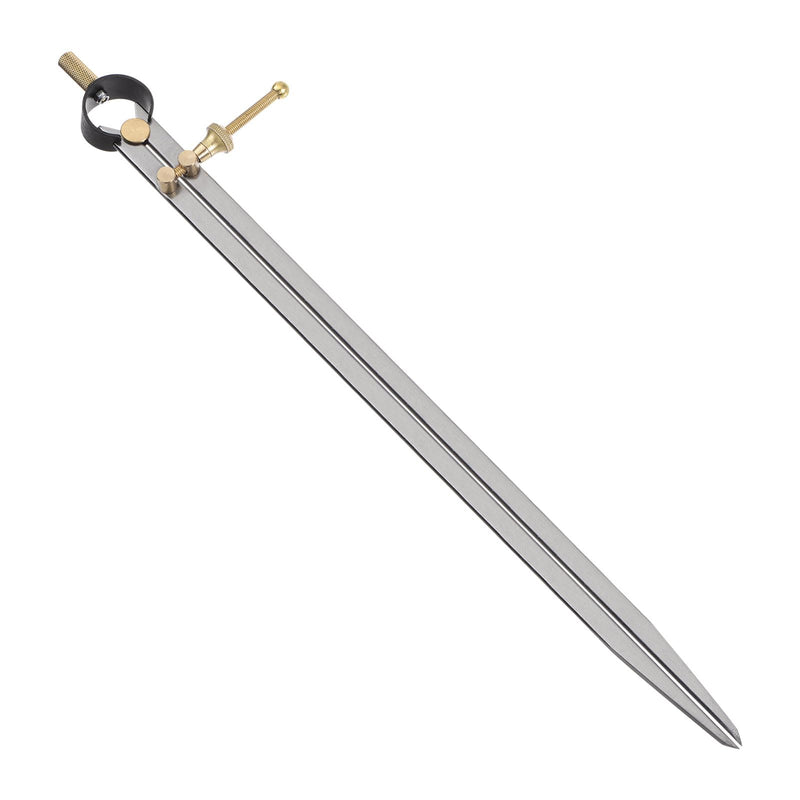 HARFINGTON Spring Joint Caliper 16 inch / 400mm Steel Spring Divider Caliper with Brass Fulcrum for Metalworking Geometry Drawing Woodworking, Flat Leg