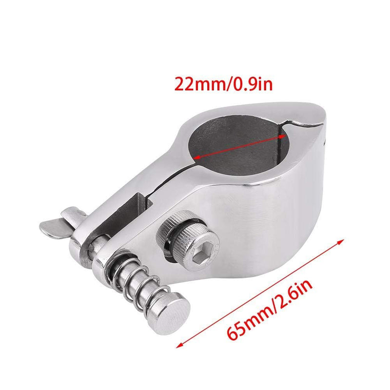 Aramox Boat Jaw Slide, 7/8" 316 Stainless Steel Marine Boat Jaw Slide Hinged Bimini Top Hardware Fitting