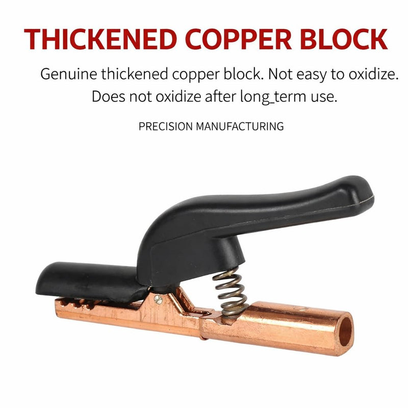 Welding Stinger Welding Electrode Holder Stick Electrode Holder 800A Jaw Design Welder Holding Clamp Rod Plier Welding Rod Clamp for Welding Machine Brass