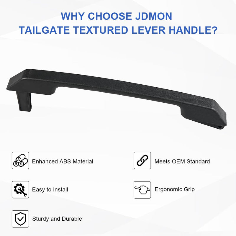 JDMON Replacement for Tailgate Liftgate Handle Exterior Textured Lever Hummer H2 2003 2004 2005 2006 2007 2008 2009 Rear Lift Gate Latch Handle Rear Textured Grip Lever Replacement for 15135441 97503