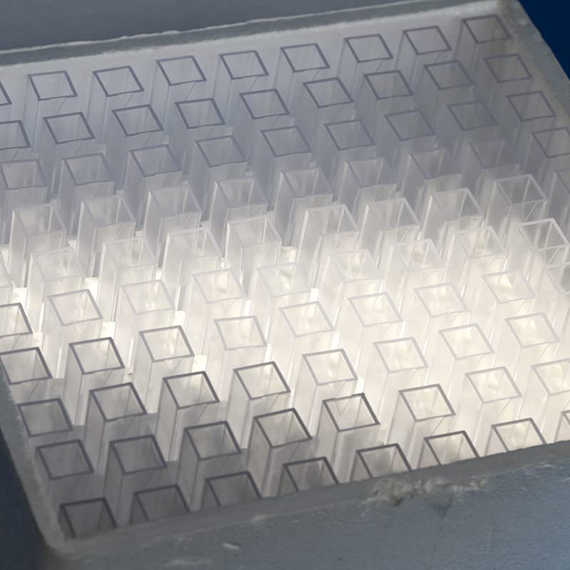 Polystyrene Disposable Cuvette Spectrophotometry Cuvettes for 3.5 ml, Pack of 100 (Disposable) Disposable Cuvette PS