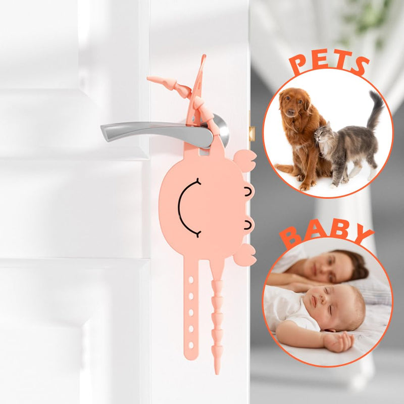 Door Silencers for Slamming - Door Latch Cover,3pcs Silicone Latch Covers Door Slam Stopper