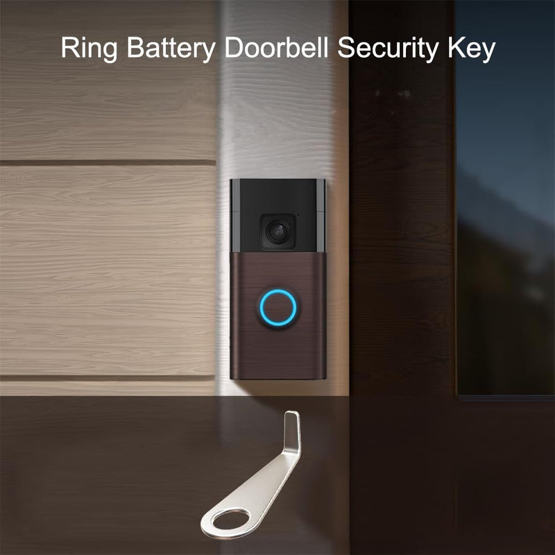 Video Doorbell Key Replacement Tool, Secure Removal Key Tool Compatible with All-New R/ing Battery Doorbell (2024), Ring Doorbell Camera Opening Key Tool (2 Pack)