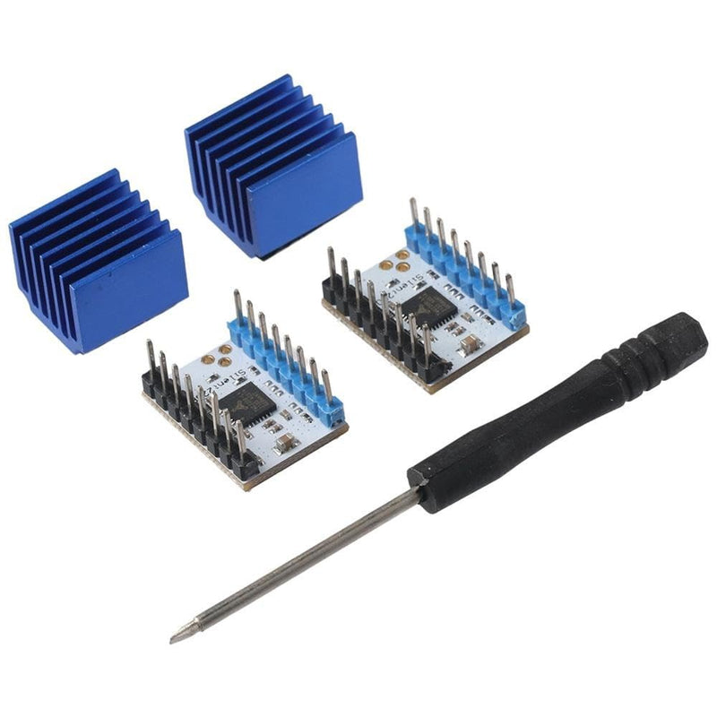 2PCS TMC2208 V1.2 Stepper Motor Driver with Heat Sink Ultra-Quiet Screwdriver for Reprap MKS Prusa i3 Ender-3 Pro
