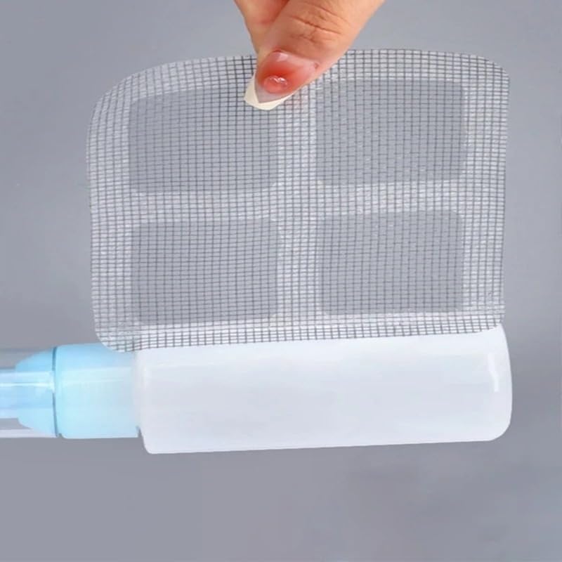 20PCS Pack,4"" X 4"" Disposable Shower Drain Cover Hair Catcher Shower Drain Mesh Stickers, Bathroom, Laundry, Bathtub, Kitchen, Sink, for Human and pet Hair (20 PCS), White