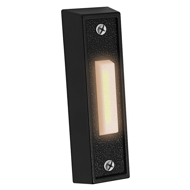 LED Lighted Doorbell Button Push Switch Wall Mounted For Chime Ring (WHITE) WHITE