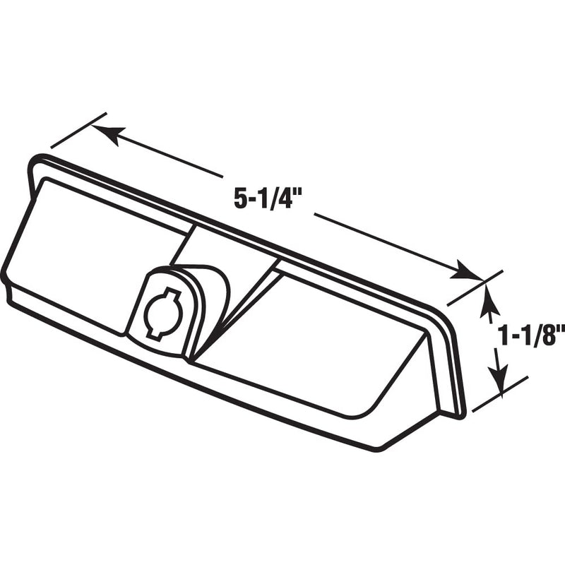 Prime-Line TH 24003 White, Diecast and Plastic, Operator Cover and Crank Handle, 11/32 in. Drive Spline (Single Pack)