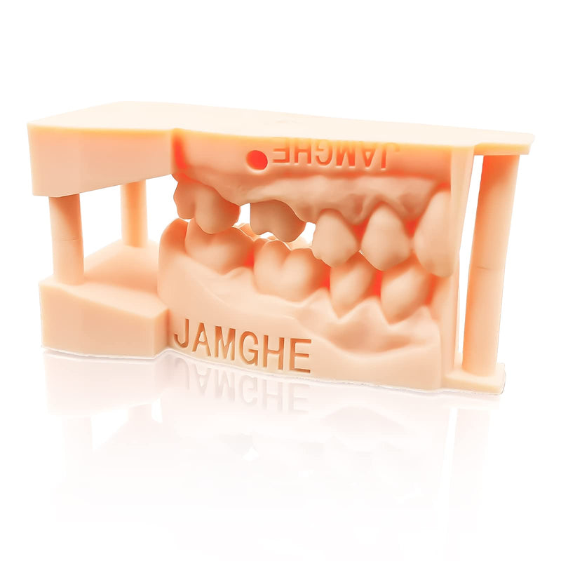 Jamghe 3D Printer Resin Dental Pro Model Resin Dental Prosthetic Model Resin for Crown and Bridge Model, Orthodontic Model, Implant Model etc. 500g(Skin)