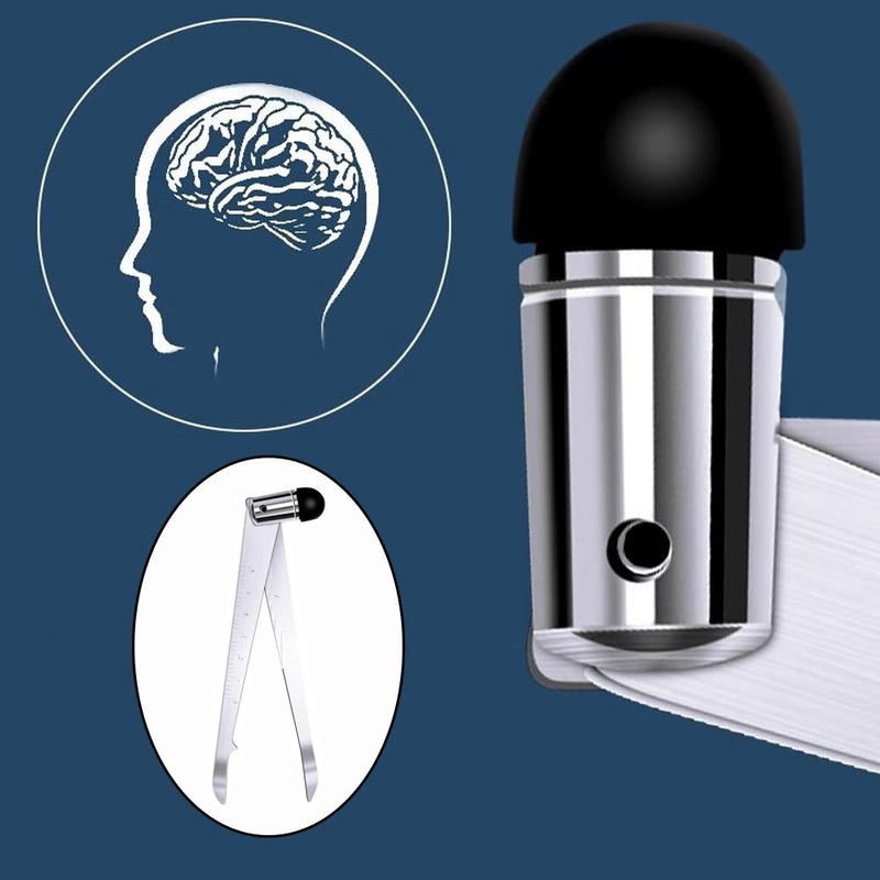 Portable Reflex Hammer with Built-in Measuring Ruler Rubber Tips Mallet Neuro Hammer Stainless Steel Neurological Tromner Hammers for Deep Tendon Reflex Testing Plantar Reflex Exam