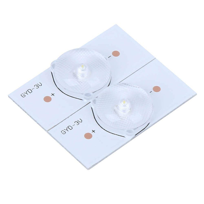 20PCs 3V SMD Lamp Beads, Fiberglass Board with Optical Lens Filter SMD Light Bead for TV Repair (20 Pcs)