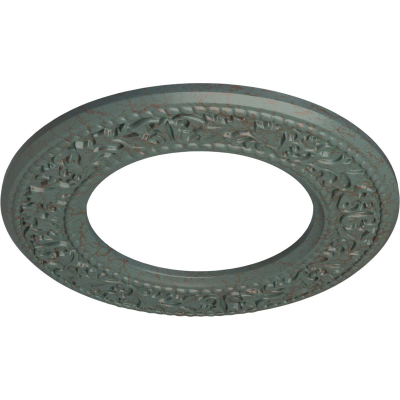 Ekena Millwork CM13BLCBC Ceiling Medallion, Cloud Burst Crackle Hand-Painted Cloud Burst Crackle