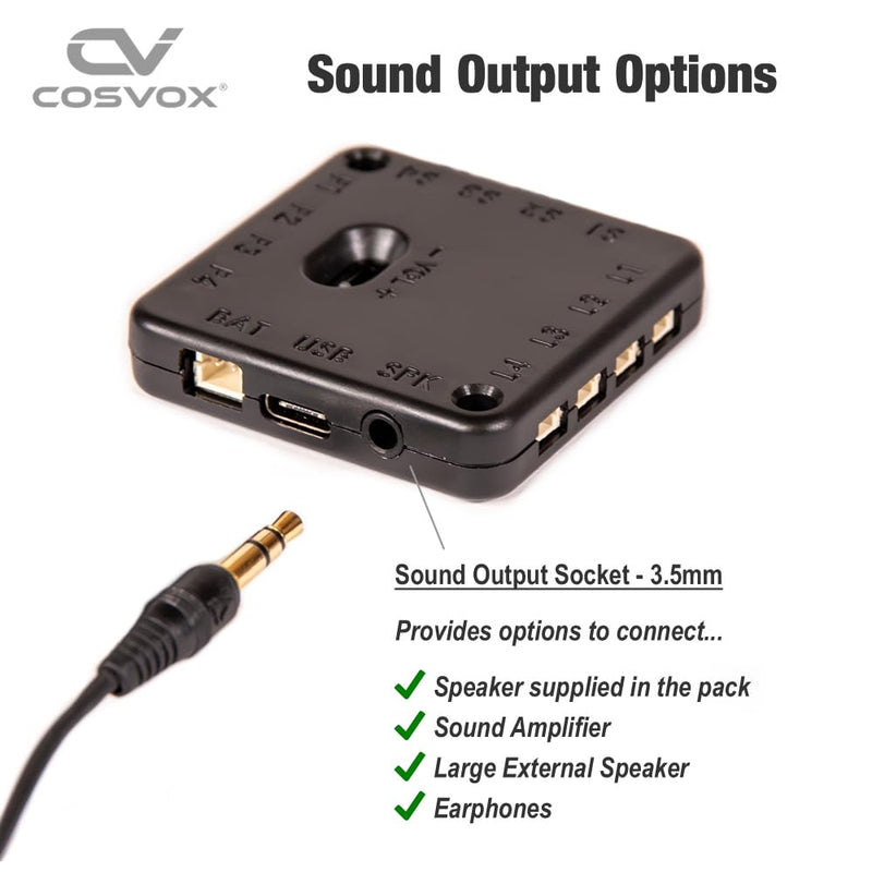 Cosplay Sound Effects Module. DIY Audio MP3 Sound Chip with 4 Push Buttons, 8MB Memory. Add Sound Effects or Music to Your Cosplay Costume Accessories, Crafts, Props and Replicas.