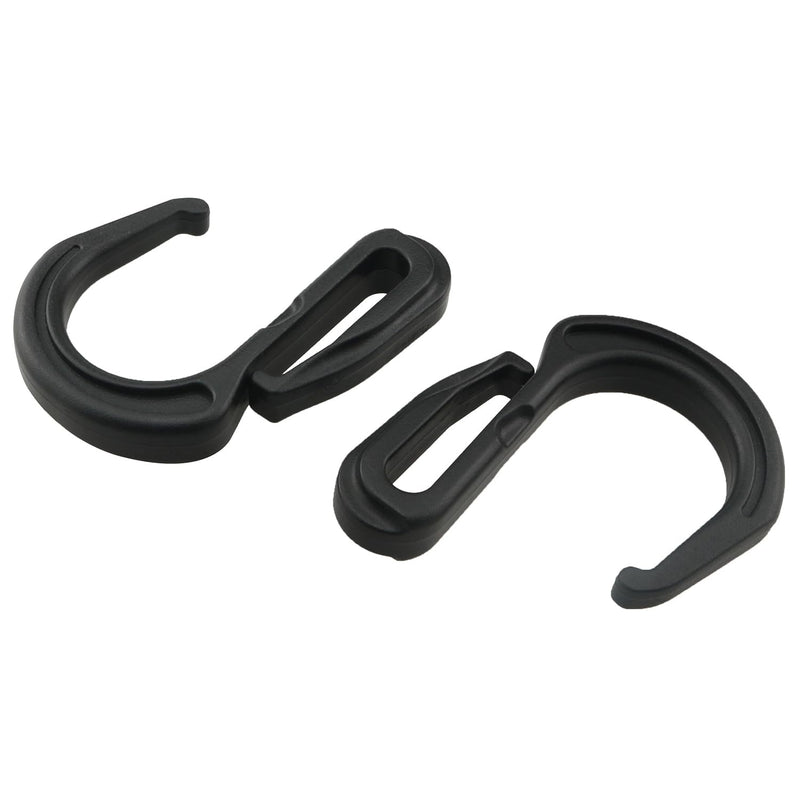 10PCS Plastic S Hook Clips Elastic Rope Hooks Nylon Mesh Hooks Suitable for Cargo Net Elastic Net Truck Net Truck Organizer