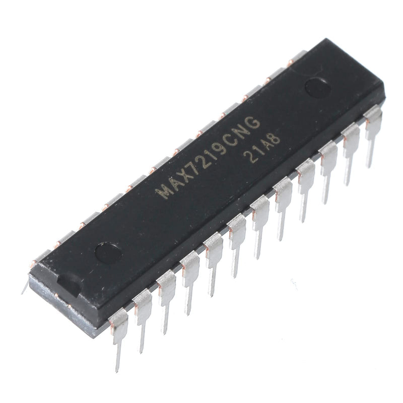 5pcs MAX7219CNG MAX7219 7219 8-Digit LED Display Drivers Serially Interfaced,DIP-24.