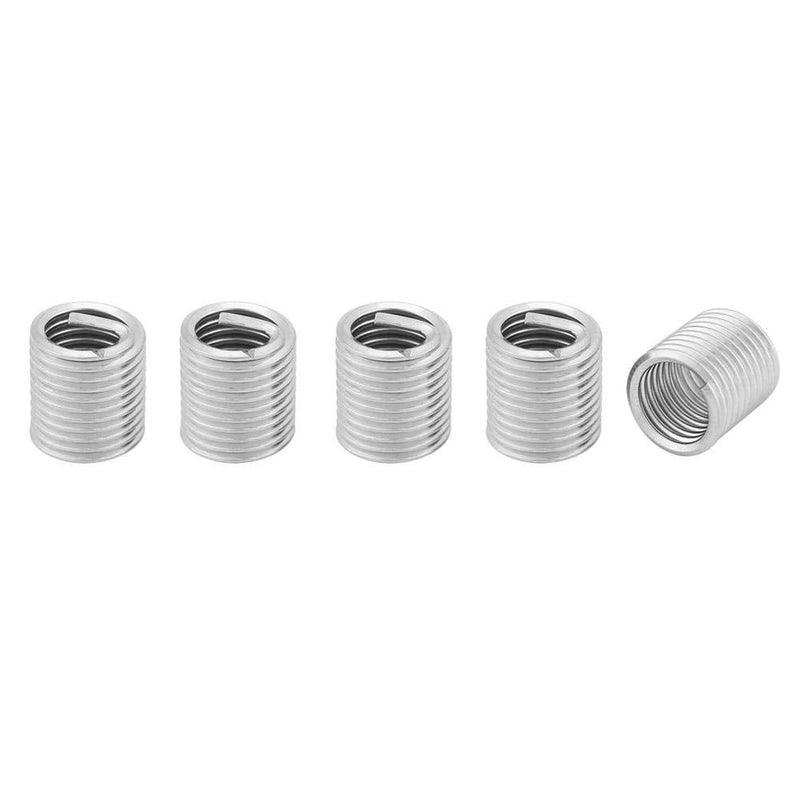 100pcs Stainless Steel SS304 Coiled Wire Helical Screw Thread Inserts M8 x 1.25 x 2D Length for Helical Repair