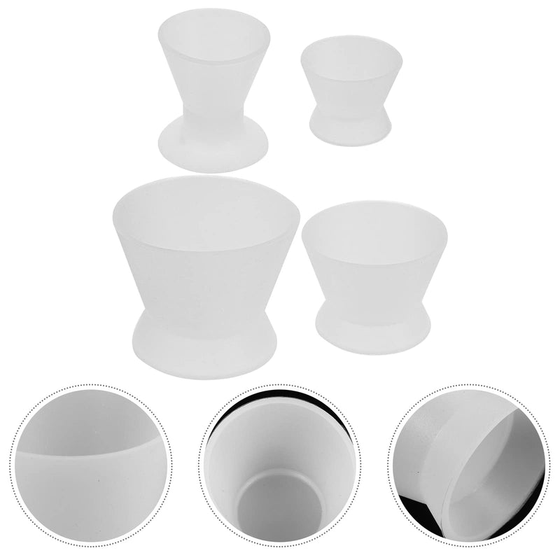 Healifty Dental Silicone Mixing Cup Lab Rubber Mixing Cup Self Coagulation Practical Dental Oral Cup