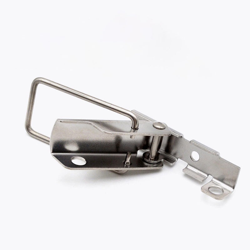 304 Stainless Steel Toggle Latch with Lock Hole, Heavy Duty & Rustproof Metal Catch Clip for Toolbox, Case, Furniture & Storage – Easy Install, Polished Finish, Durable Hardware (2, Silvery) 2