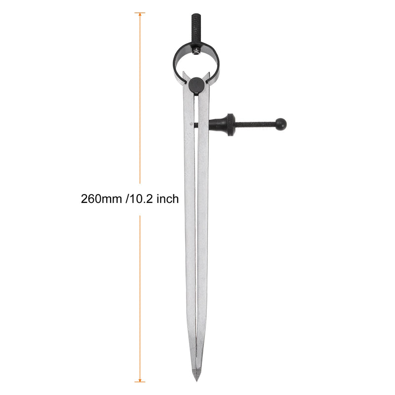 HARFINGTON Spring Joint Caliper 8 inch / 200mm Steel Adjustable Spring Divider Caliper with Solid Nut for Metalworking Geometry Drawing Woodworking 8"