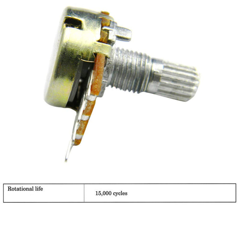 Comimark 10Pcs WH148 Type B10K Ohm Linear Taper Rotary Potentiometer Panel Pot 3 Pin