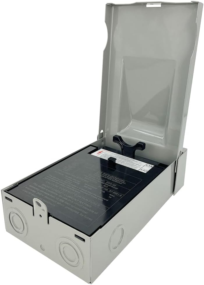 1/2" 4FT, 10THHN Wire-Non-Metallic Connectors, A/C Hook-up Whip Kit,A/C Disconnect Switch with Non-Fused 240V 60A Disconnect Box