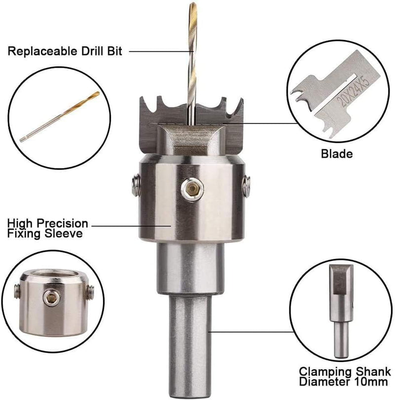 30 PCS Ring Drill Bit Set 16-21 mm Blades Wooden Ring Maker Steel Wood Bead Drill Bit for DIY Rings Making, Woodworking Tool Kit, Wooden Bead Maker Beads Drill Bit