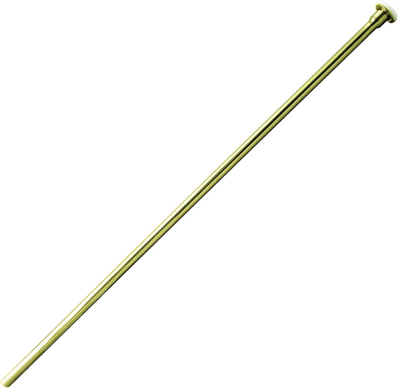Westbrass D105KFH-01 5/8" x 3/8" OD x 20" Flat Head Riser Supply Line Kit with Round Handle Angle Supply Shut Off Valve for Toilet, Polished Brass 1 Pack