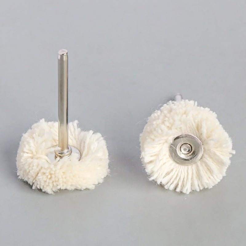 30pcs Cotton Polishing Buffing Wheel for Rotary Tool Polising Kit - Polishing Wheel or Silver Polish Wheel - Watch Polishing Kit - Jewelry Polishing Kit (Thread) Thread