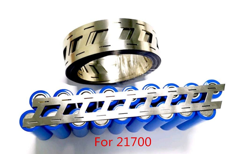 SUIDI Pure Nickel Strip 21700 2p 0.15x27.5x21.5mm (5M) Nickel Strips for Battery Welding 0.15mm Thick, Diagonal Row Without Holder for 21700 Cell Pack spot Welding 0.15x27.5x21.5 5M
