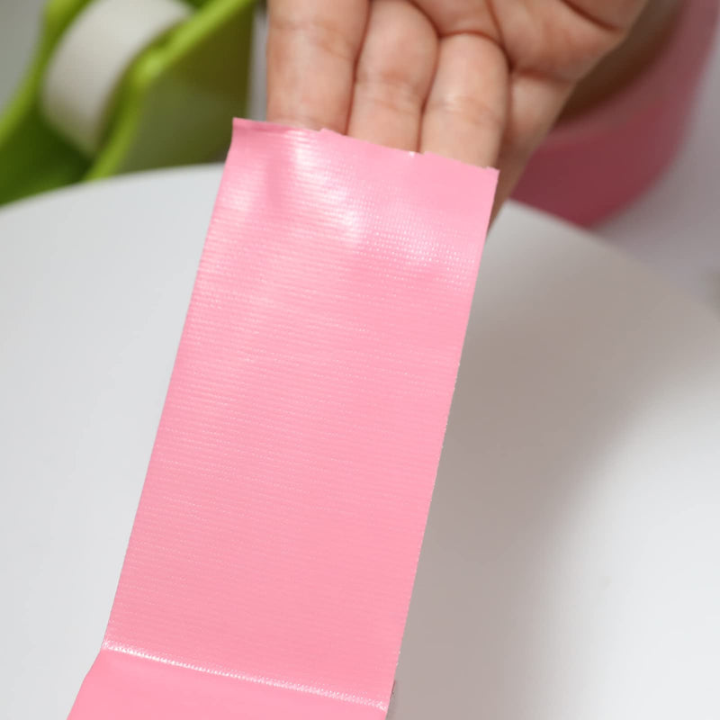 QILIMA Pink Duct Tape, Waterproof Duct Cloth Fabric, Professional Grade Cloth Duct Tape for Photographers,Repairs, DIY, Crafts, Indoor Outdoor Use,2 Inch X 28 Yards 50mmx25m