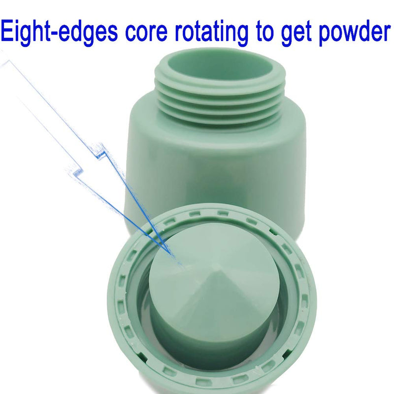 CoaGu Bear Pill Crusher for Elderly - FDA-Compliant Fine Powder, BPA-Free ABS, Easy Grip & Clean, Leakproof Portable Medicine Grinder Green