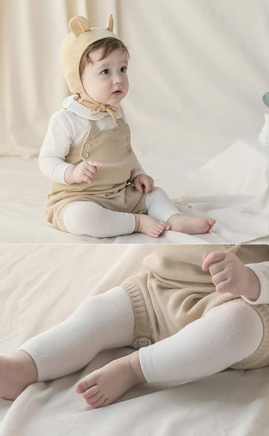 Plain Leggings (WHITE, S(0-12M) HAPPY PRINCE [Genuine] Baby Leggings, Baby Leggings, Boy Leggings, Girl Leggings, Korean Children's Clothing - NewNest Australia